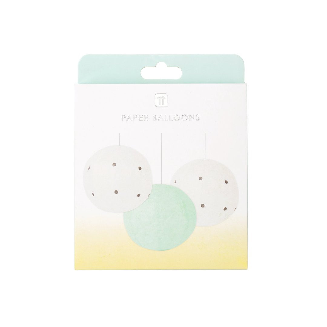 Mini globos de papel  