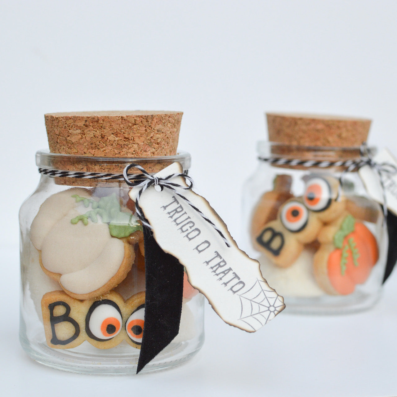 Bote de galletas de halloween caseras