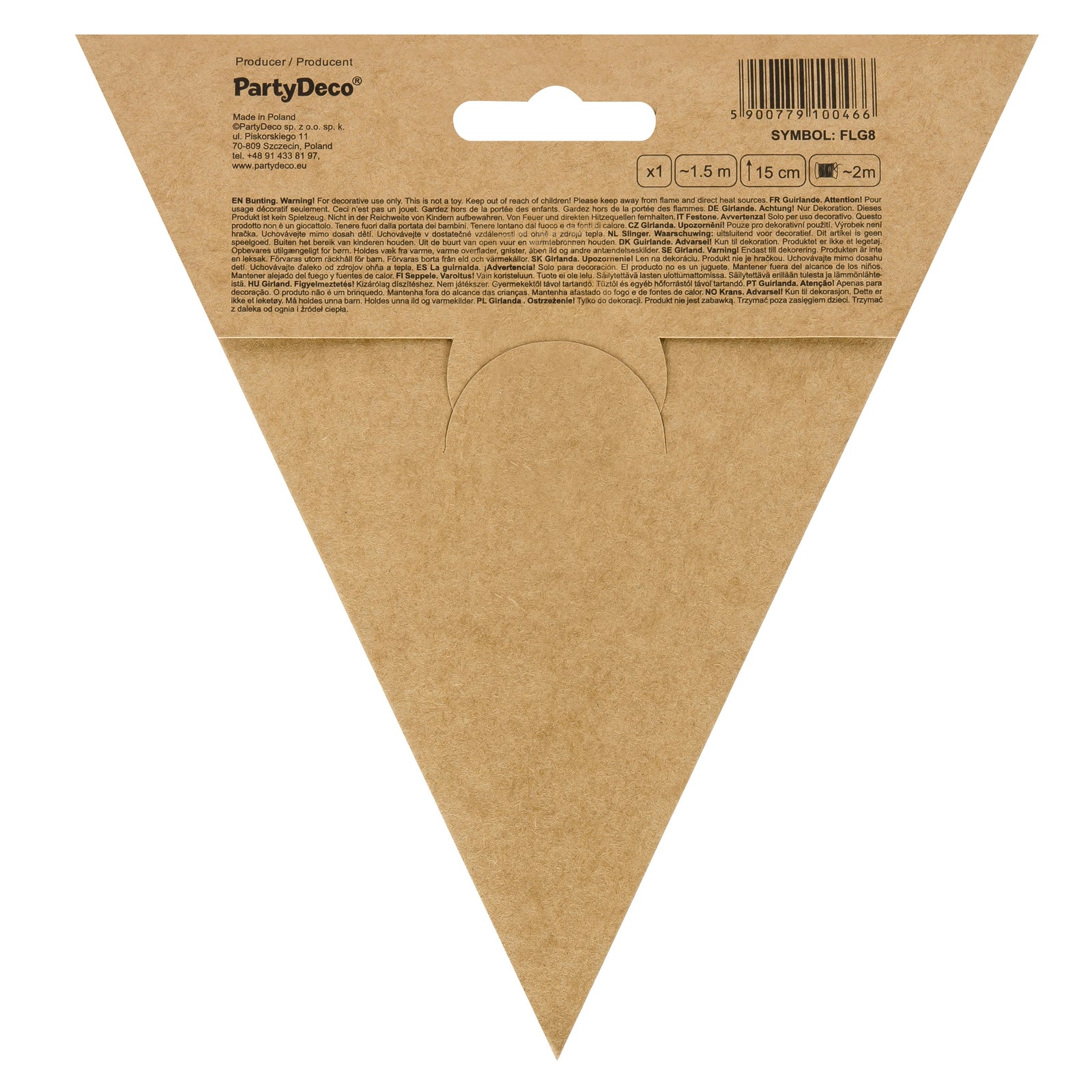 Guirnalda banderines negro y rojo