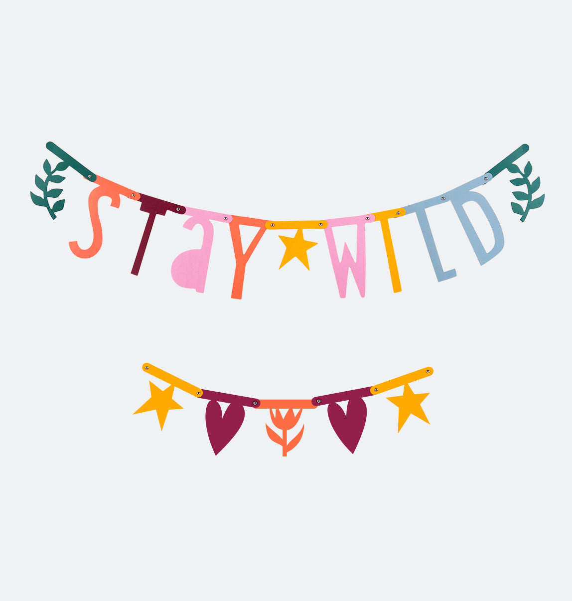 Guirnalda de letras colores boho chic - personalizable