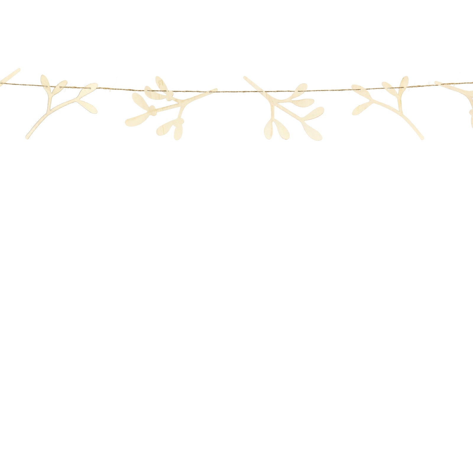 Guirnalda muérdago de madera