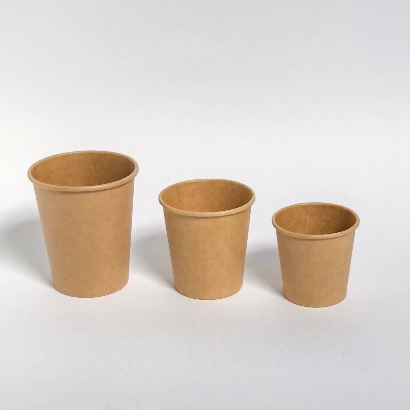 vasos de cartón color kraft 