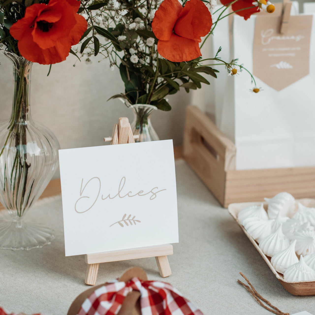 Mini caballete de madera