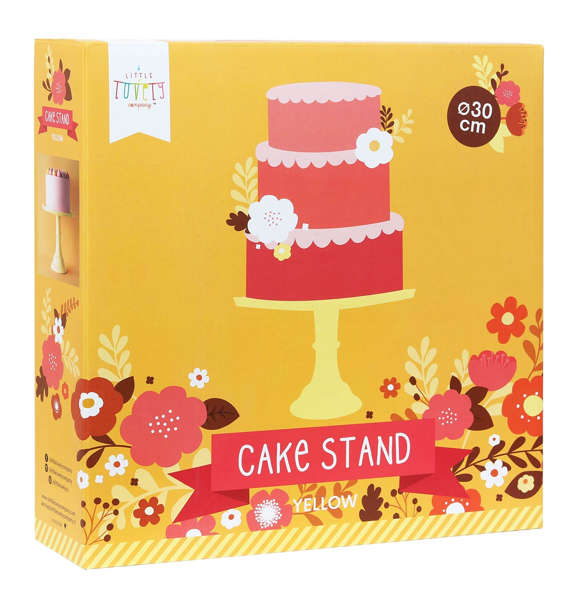 stand para pastel amarillo - cakestand