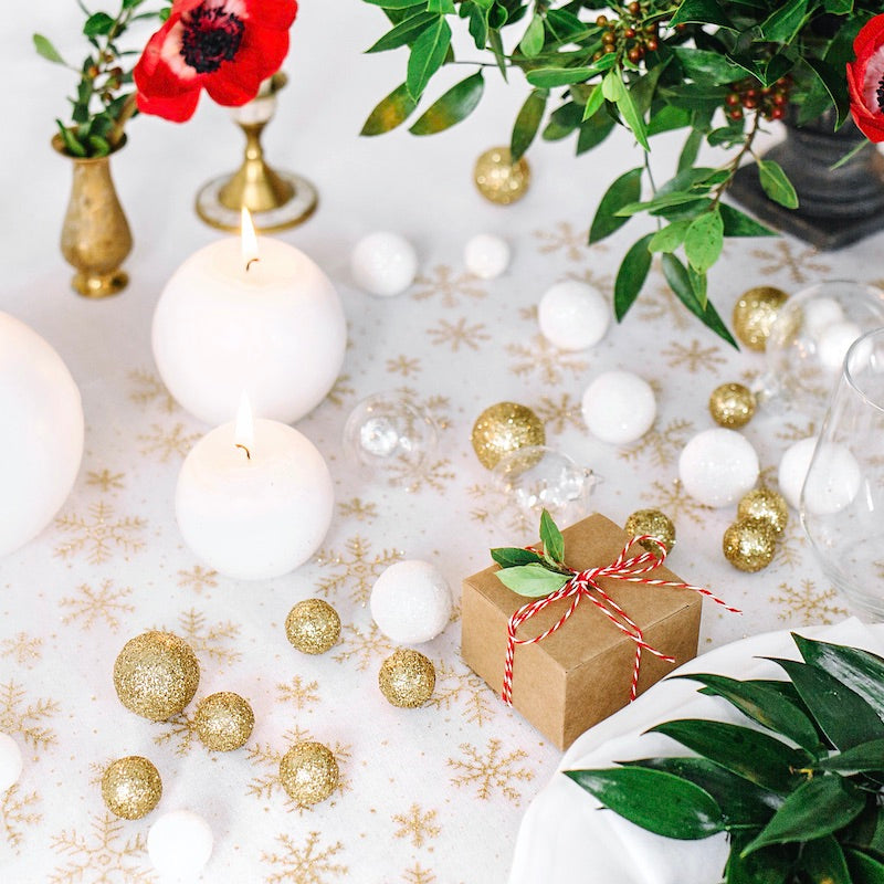 bobina de 50 metros de hilo bakers twine bicolor rojo