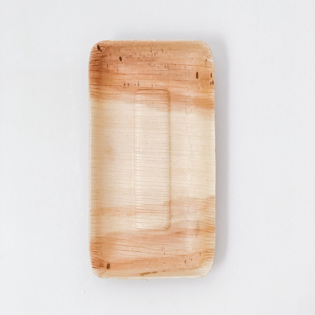 Bandeja pequeña hoja de palma