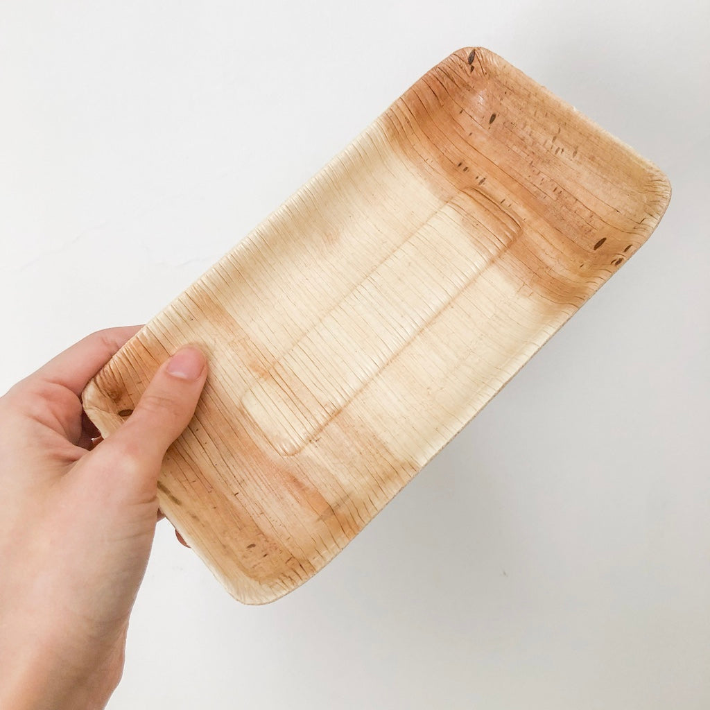 Bandeja pequeña hoja de palma