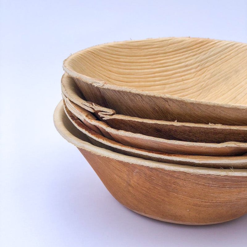 bol hoja de palma plato ecológico