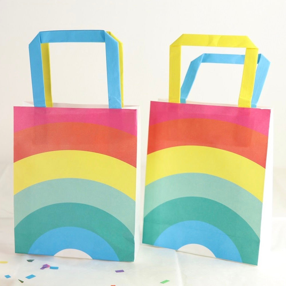 Bolsas de papel arcoíris