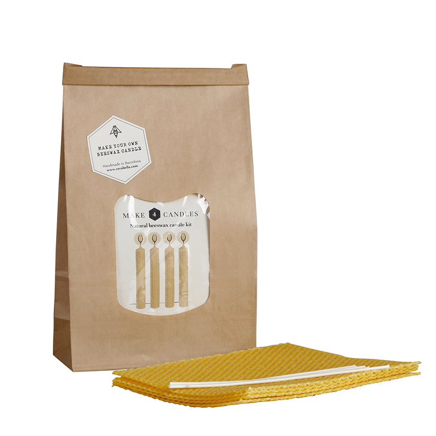 Kit velas cera de abeja DIY