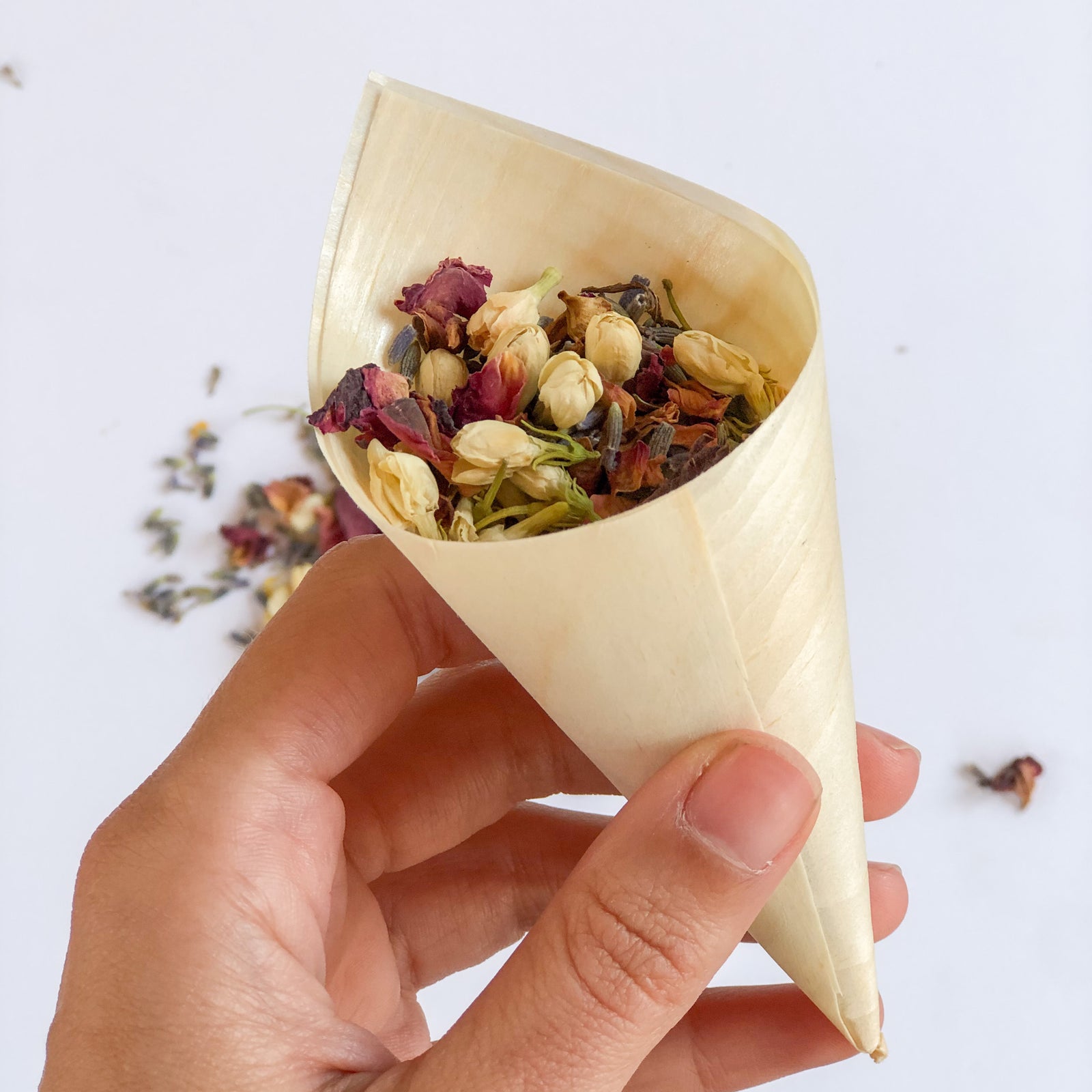 confetti biodegradable de flores secas