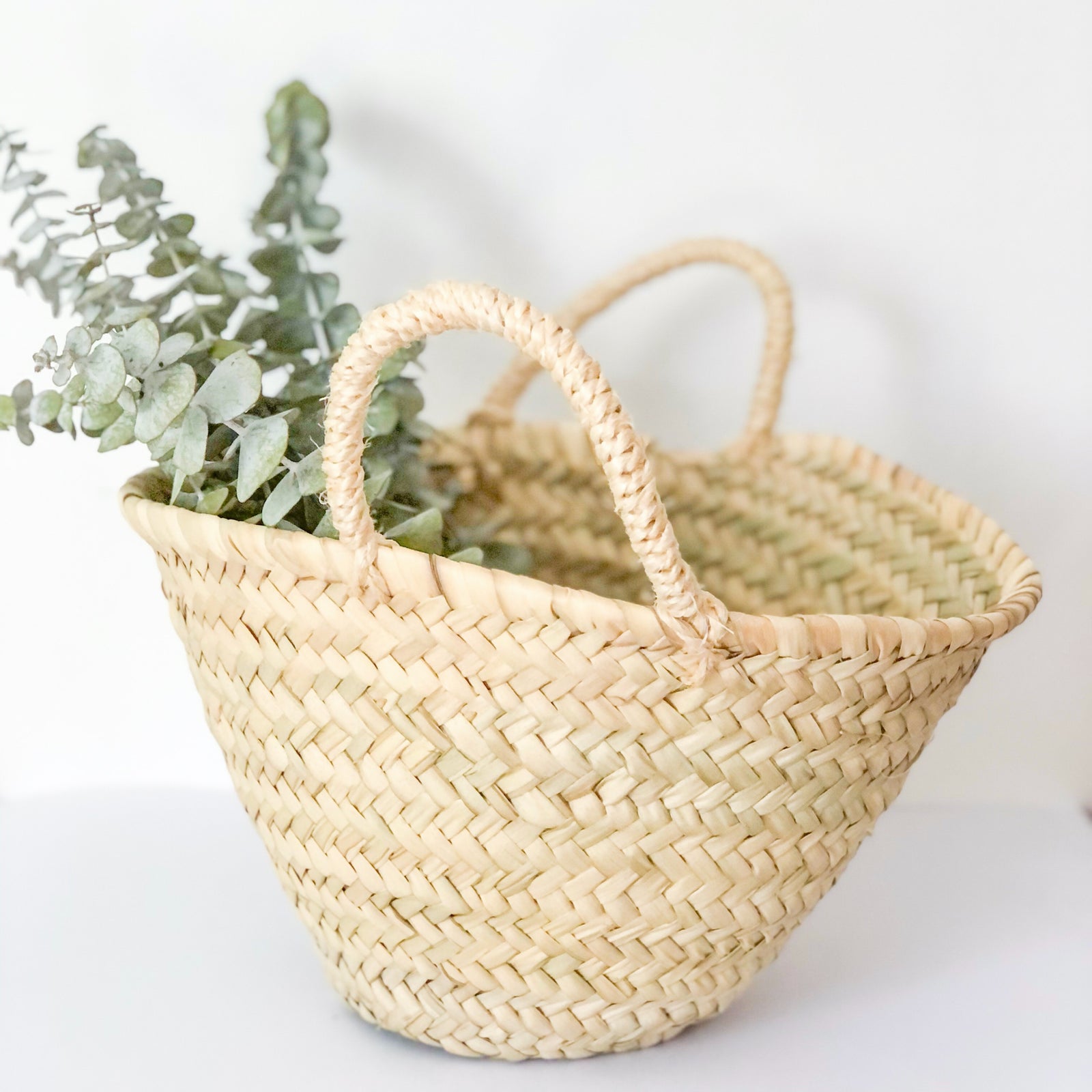 Capazos de palma natural