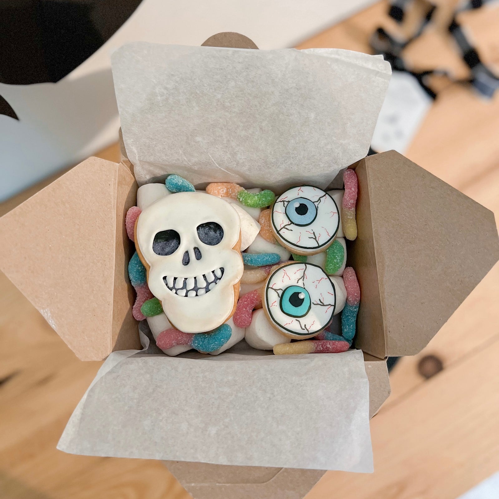 caja de dulces de halloween