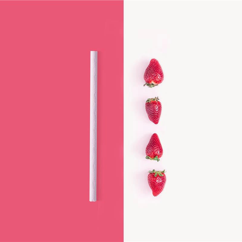 Pajitas comestibles fresa 16uds