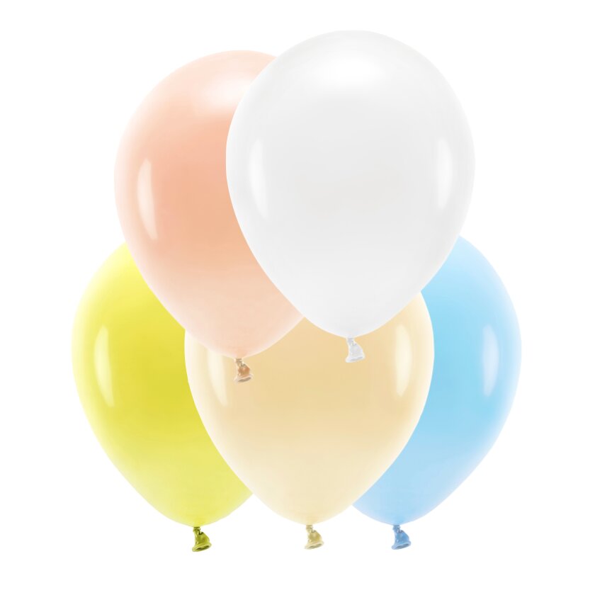 mix globos arco íris pastel