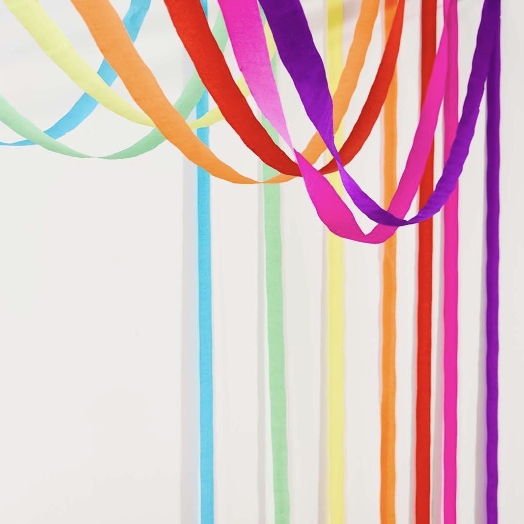 Papel crepe rainbow