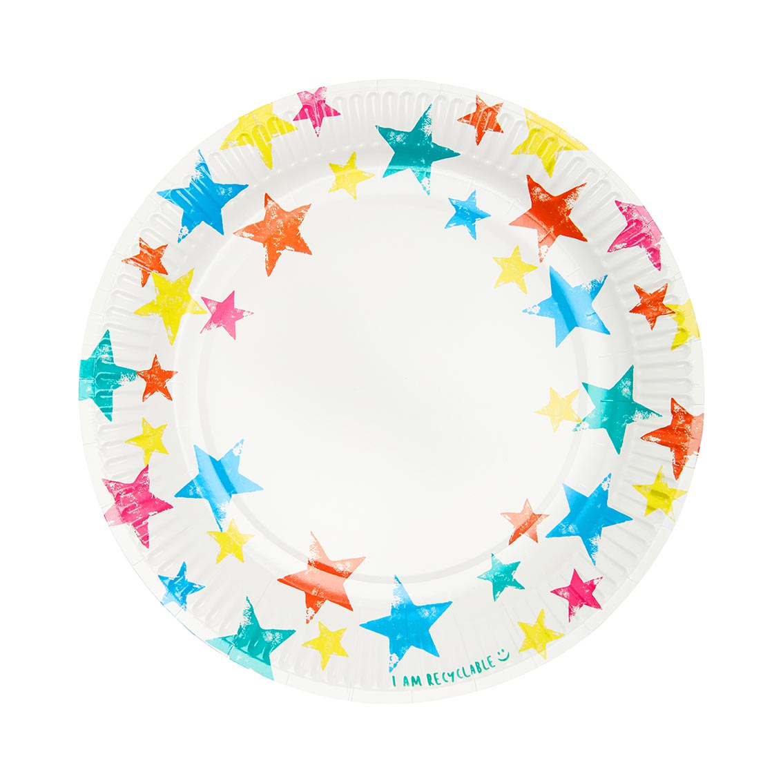 Platos estrellas multicolor