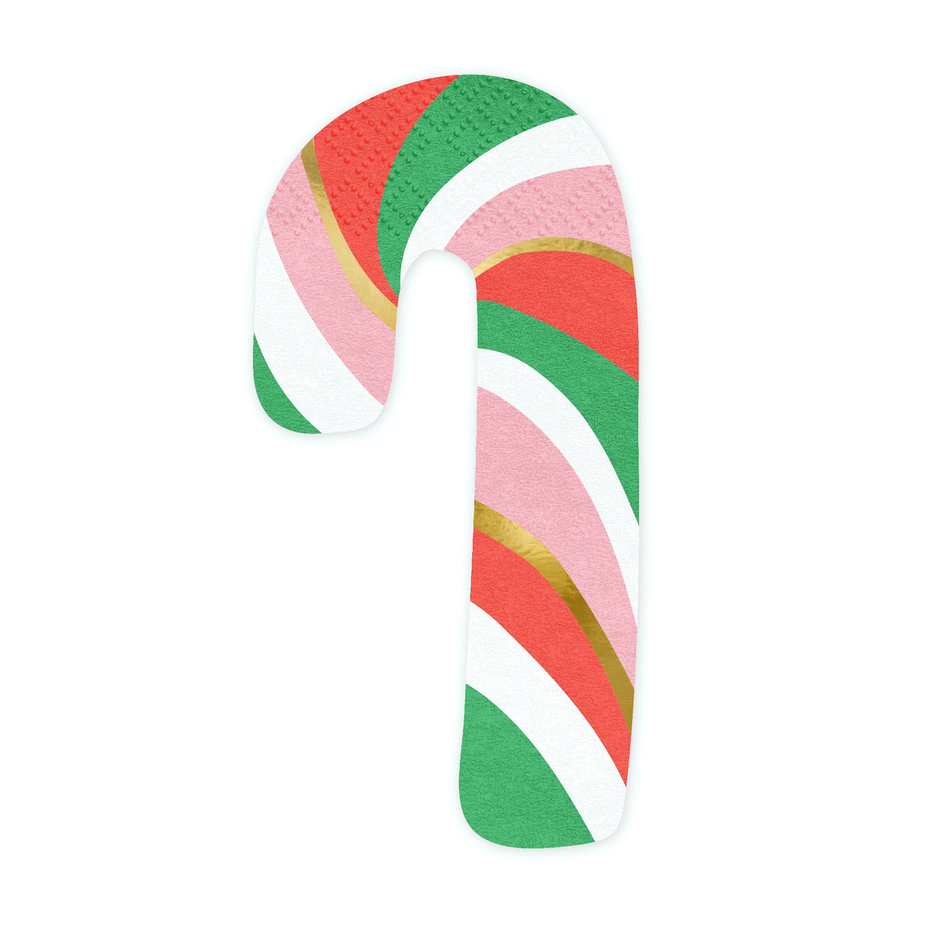 servilleta forma  bastón de caramelo