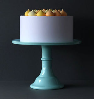 Cake stand alto azul vintage