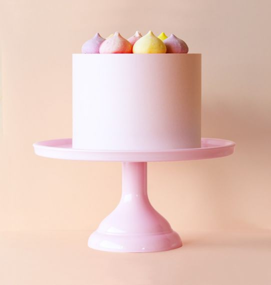 Cake stand bajo rosa