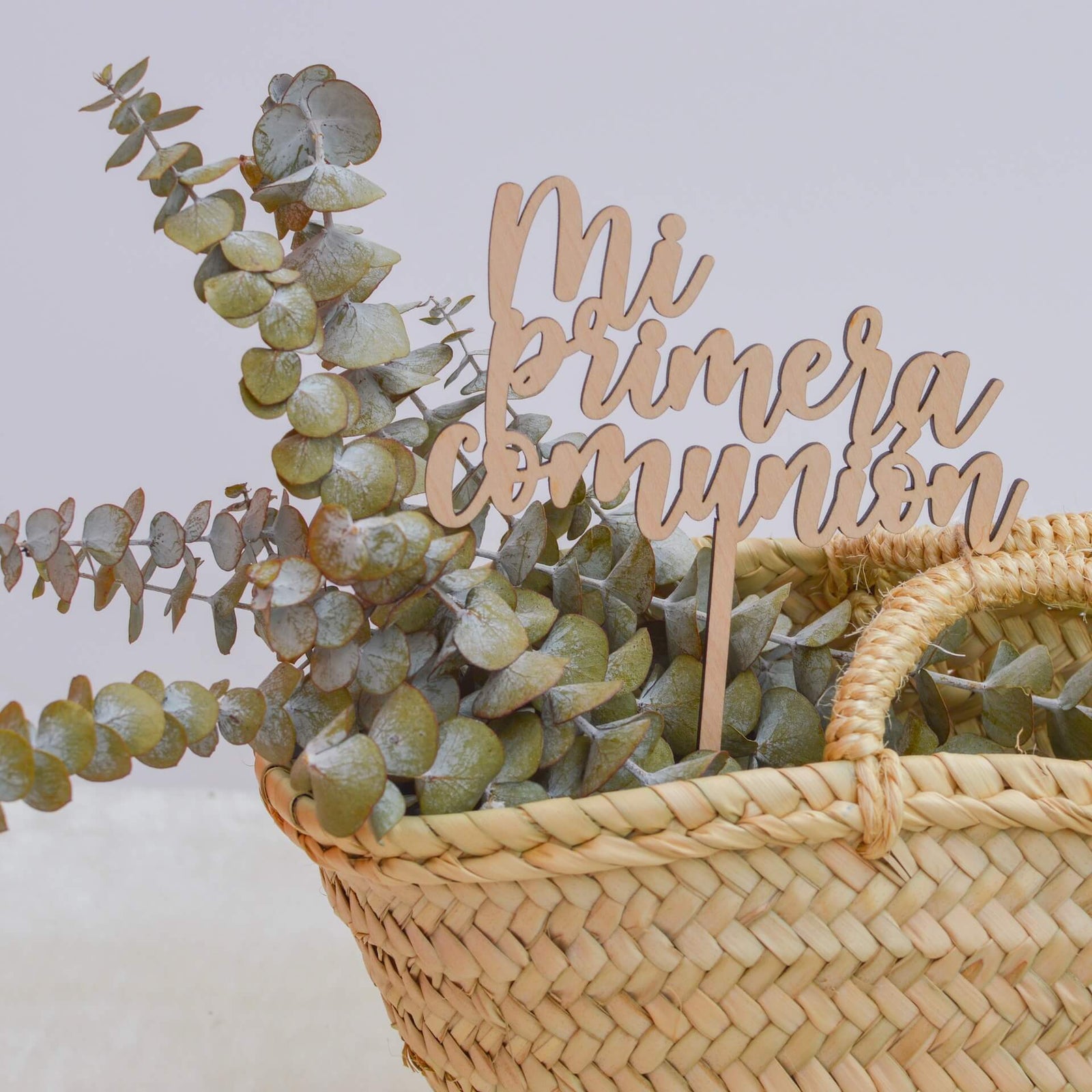 topper de madera primera comunión