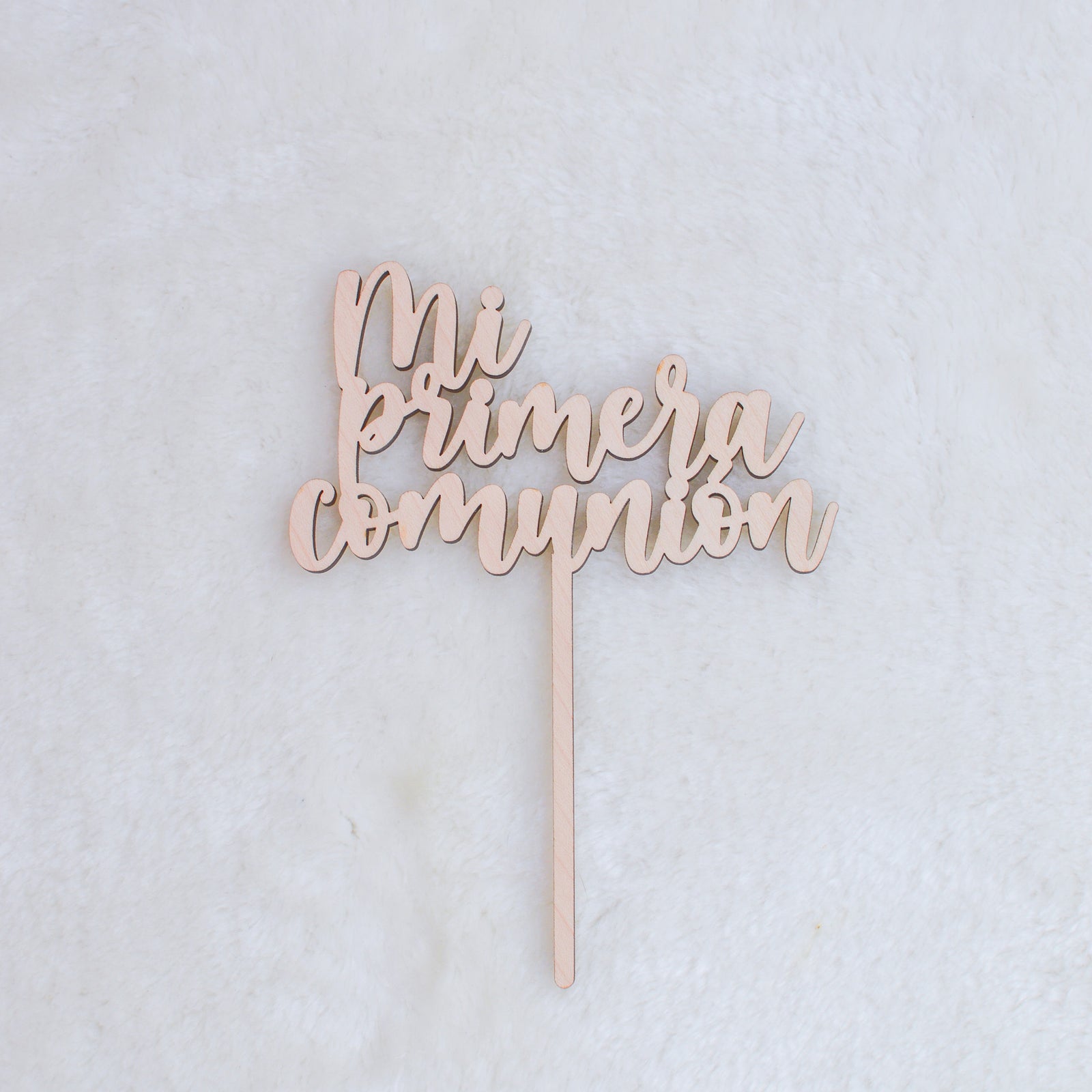 topper de madera primera comunión