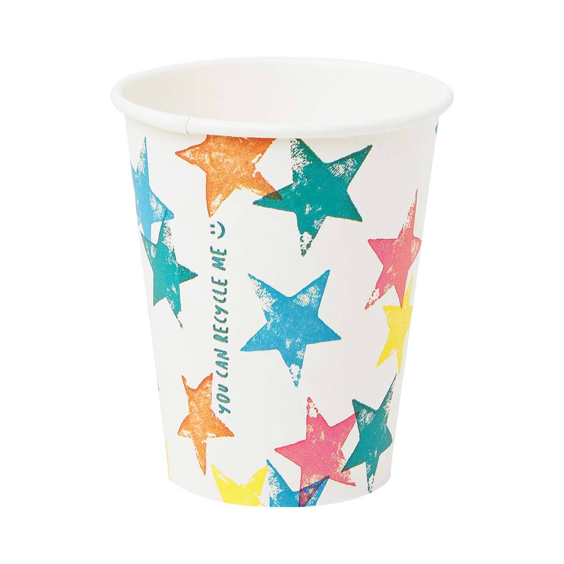 Vasos estrellas multicolor