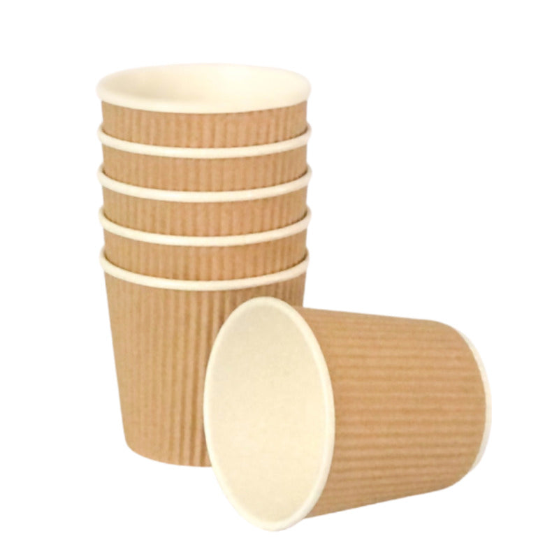 Vaso de cartón ondulado