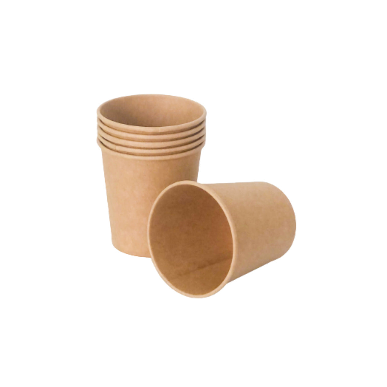 vasos de cartón color kraft 